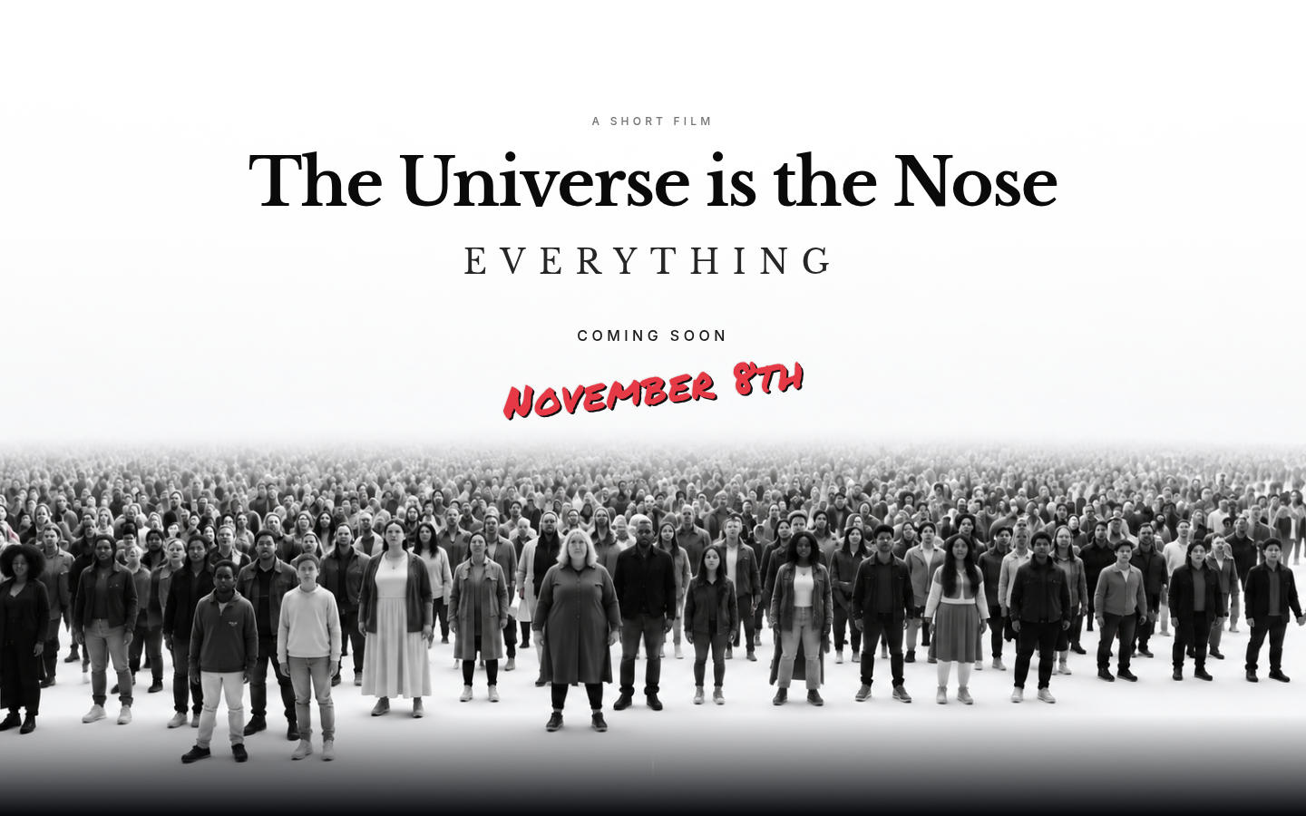 The Universe Is The Nose — coming soon November 8th